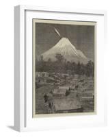 The Comet Seen over Mount Egmont, New Zealand-null-Framed Giclee Print