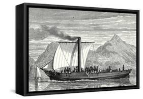 The 'Comet' the First English Steamboat Built by Henry Bell in 1812-null-Framed Stretched Canvas