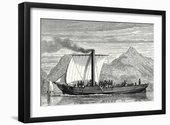 The 'Comet' the First English Steamboat Built by Henry Bell in 1812-null-Framed Giclee Print