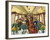 The Comfort of the Pullman Coach of a Late-Victorian Passenger Train-Harry Green-Framed Premium Giclee Print