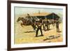 The Coming and Going of the Pony Express-Frederic Sackrider Remington-Framed Premium Giclee Print