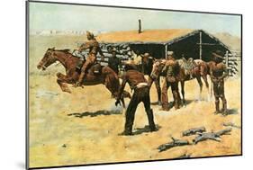 The Coming and Going of the Pony Express-Frederic Sackrider Remington-Mounted Art Print