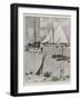 The Coming Contest for the America Cup, Columbia on Her Trial Trip-Charles Edward Dixon-Framed Giclee Print