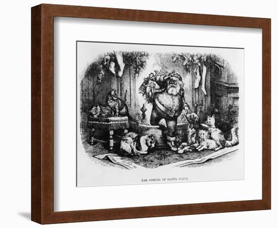 The Coming of Santa Claus, 1872-Thomas Nast-Framed Giclee Print