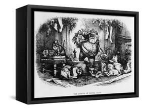 The Coming of Santa Claus, 1872-Thomas Nast-Framed Stretched Canvas