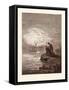 The Coming of the Boat-Gustave Dore-Framed Stretched Canvas