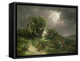 The Coming Storm, Isle of Wight, 1789-George Morland-Framed Stretched Canvas