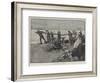 The Coming Storm, Winding Up the Boats-Alfred Edward Emslie-Framed Giclee Print