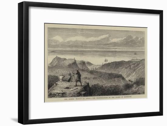 The Coming Transit of Venus, the Triangulation of the Island of Rodriguez-null-Framed Giclee Print