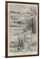 The Coming University Boat-Race, Sketches Along the Course from Putney to Mortlake-Joseph Holland Tringham-Framed Giclee Print