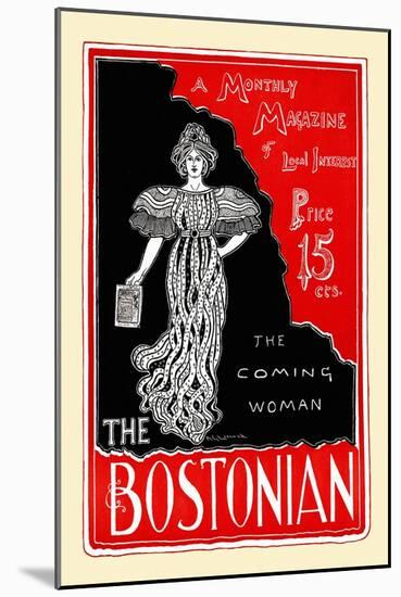 The Coming Woman, the Bostonian-null-Mounted Art Print