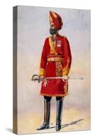 The Commandant of the Bharatpur Infantry, Illustration for 'Armies of India' by Major G.F.…-Alfred Crowdy Lovett-Stretched Canvas