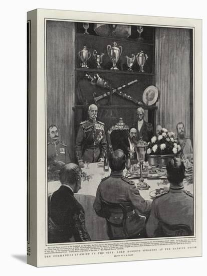 The Commander-In-Chief in the City, Lord Roberts Speaking at the Mansion House-Henry Marriott Paget-Stretched Canvas