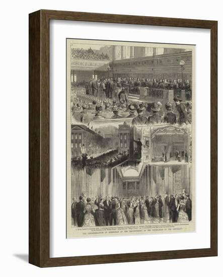 The Commemoration at Edinburgh of the Tercentenary of the Foundation of the University-null-Framed Giclee Print