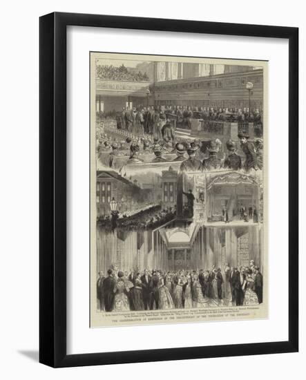 The Commemoration at Edinburgh of the Tercentenary of the Foundation of the University-null-Framed Giclee Print