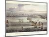 The Commencement of the Battle of Trafalgar, October 21st 1805, 1817-Thomas Whitcombe-Mounted Giclee Print