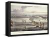 The Commencement of the Battle of Trafalgar, October 21st 1805, 1817-Thomas Whitcombe-Framed Stretched Canvas
