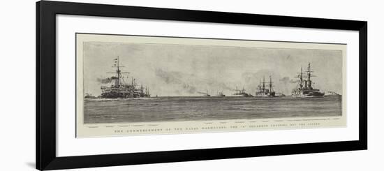 The Commencement of the Naval Manoeuvres, the A Squadron Cruising Off the Lizard-William Lionel Wyllie-Framed Giclee Print