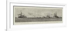 The Commencement of the Naval Manoeuvres, the A Squadron Cruising Off the Lizard-William Lionel Wyllie-Framed Premium Giclee Print