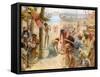 The commerce of King Solomon - Bible-William Brassey Hole-Framed Stretched Canvas