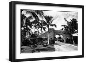 The Commercial Entrance, Miami, May 9Th, 1925-null-Framed Photographic Print