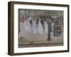 The Communicants, 1923 (Oil on Canvas)-Jules Adler-Framed Giclee Print