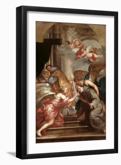 The Communion of St. Bonaventure-Sir Anthony Van Dyck-Framed Giclee Print