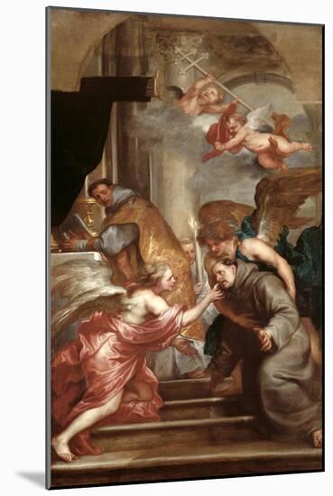 The Communion of St. Bonaventure-Sir Anthony Van Dyck-Mounted Giclee Print