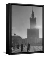 The Communist Palace of Culture and Science Building-Lisa Larsen-Framed Stretched Canvas