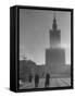 The Communist Palace of Culture and Science Building-Lisa Larsen-Framed Stretched Canvas