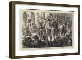 The Communist Prisoners in the Orangerie, Versailles, the Dormitory-null-Framed Giclee Print