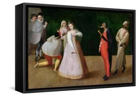 The Compagnia Dei Comici Gelosi with Isabella Andreini Depicted Giving a Performance in Paris-Hieronymus Francken-Framed Stretched Canvas