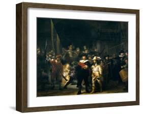 The Company of Frans Banning Cocq and Willem van Ruytenburch-Rembrandt van Rijn-Framed Giclee Print