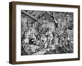 The Company of Strollers by William Hogarth-William Hogarth-Framed Giclee Print