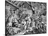 The Company of Strollers by William Hogarth-William Hogarth-Stretched Canvas