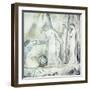 The Compassion of Pharaoh's Daughter or the Finding of Moses, 1805 (Pen and W/C over Pencil)-William Blake-Framed Giclee Print