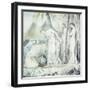 The Compassion of Pharaoh's Daughter or the Finding of Moses, 1805 (Pen and W/C over Pencil)-William Blake-Framed Giclee Print