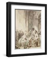 The Competition (Le Concour)-Jean-Honoré Fragonard-Framed Premium Giclee Print