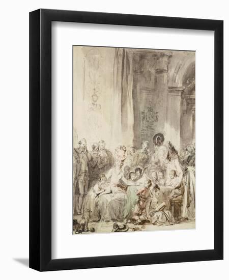 The Competition (Le Concour)-Jean-Honoré Fragonard-Framed Premium Giclee Print