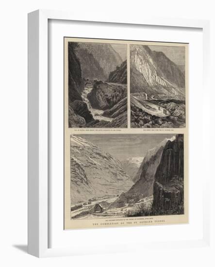 The Completion of the St Gothard Tunnel-William Henry James Boot-Framed Giclee Print