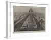 The Completion of the Tower Bridge, Putting the Finishing Touches-Henri Lanos-Framed Giclee Print