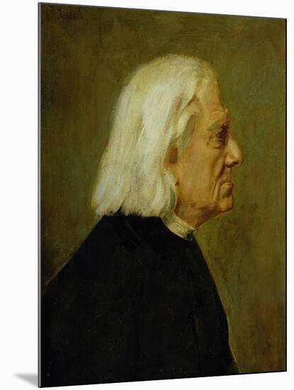 The Composer Franz Liszt (1811-86), 1884-Franz Seraph von Lenbach-Mounted Giclee Print