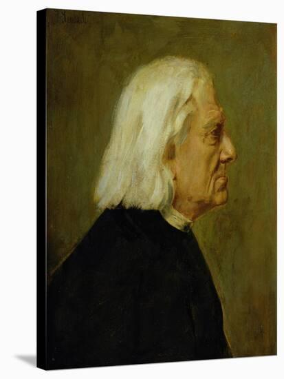 The Composer Franz Liszt (1811-86), 1884-Franz Seraph von Lenbach-Stretched Canvas