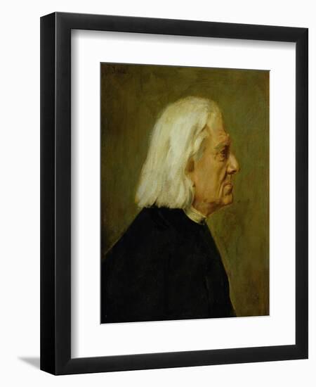 The Composer Franz Liszt (1811-86), 1884-Franz Seraph von Lenbach-Framed Premium Giclee Print