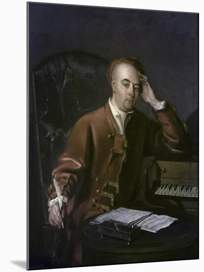 The Composer Handel-Philippe Mercier-Mounted Giclee Print