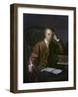 The Composer Handel-Philippe Mercier-Framed Giclee Print