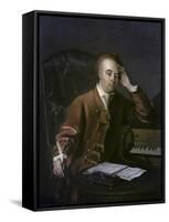 The Composer Handel-Philippe Mercier-Framed Stretched Canvas