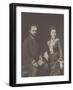 The composer Pyotr Ilyich Tchaikovsky (1840-1893) with his wife Antonina Miliukova, 1877-null-Framed Giclee Print