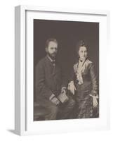 The composer Pyotr Ilyich Tchaikovsky (1840-1893) with his wife Antonina Miliukova, 1877-null-Framed Giclee Print