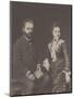 The composer Pyotr Ilyich Tchaikovsky (1840-1893) with his wife Antonina Miliukova, 1877-null-Mounted Giclee Print
